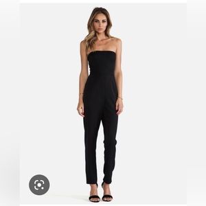 Black Halo Ponte Black Jumpsuit Size 6